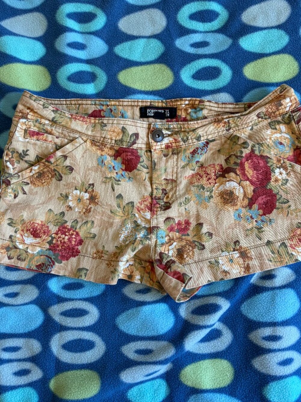 Vintage Y2K Forever 21 Floral Denim Shorts